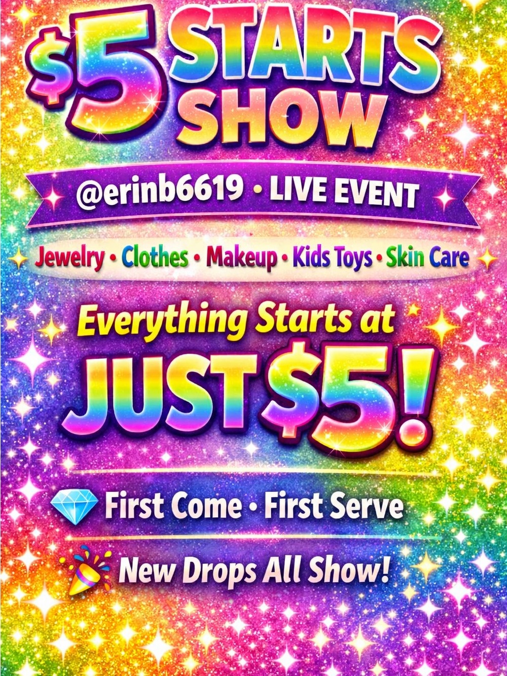 $5 Starts Closet Clear Out